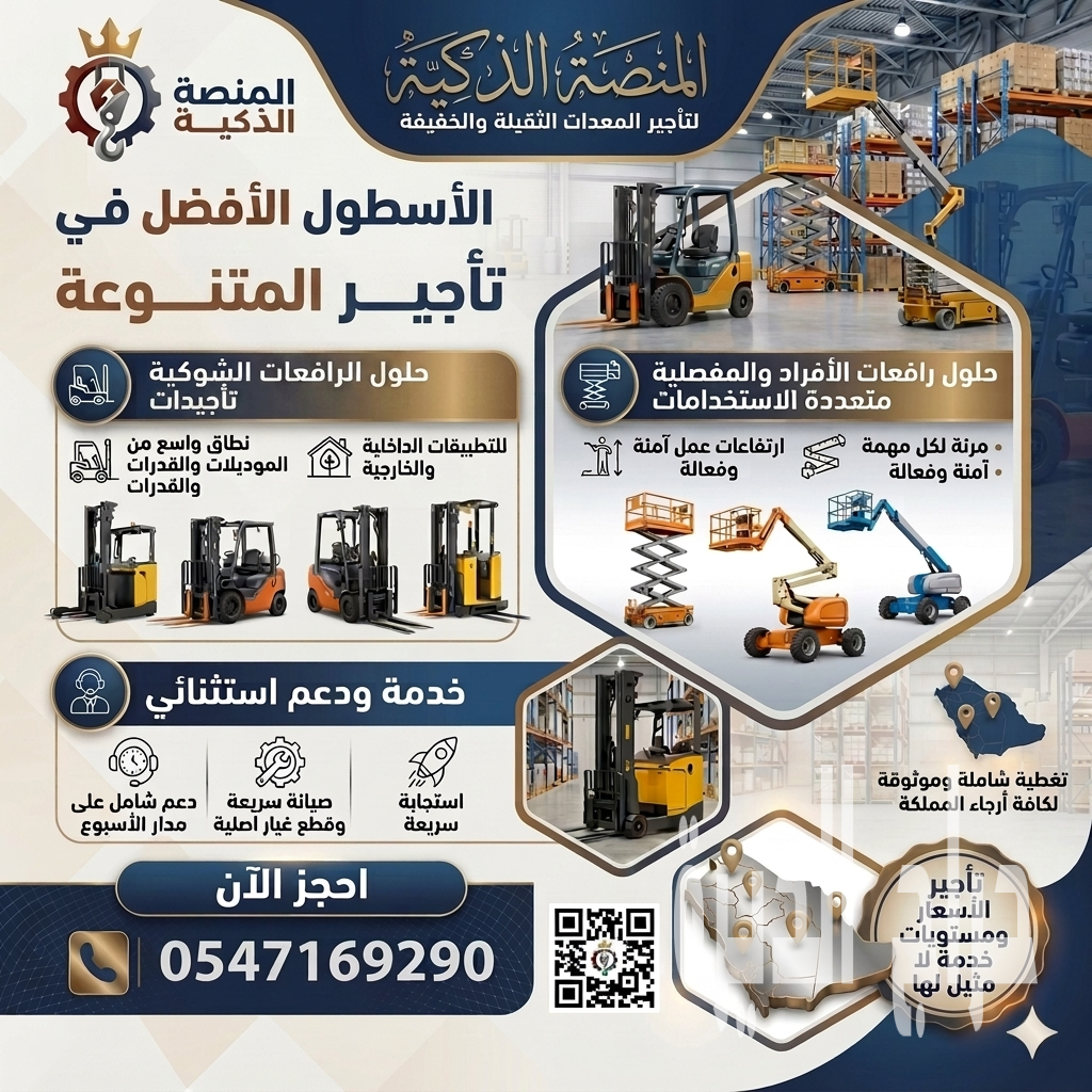 فوركلفت للإيجار في الرياض الدمام اا