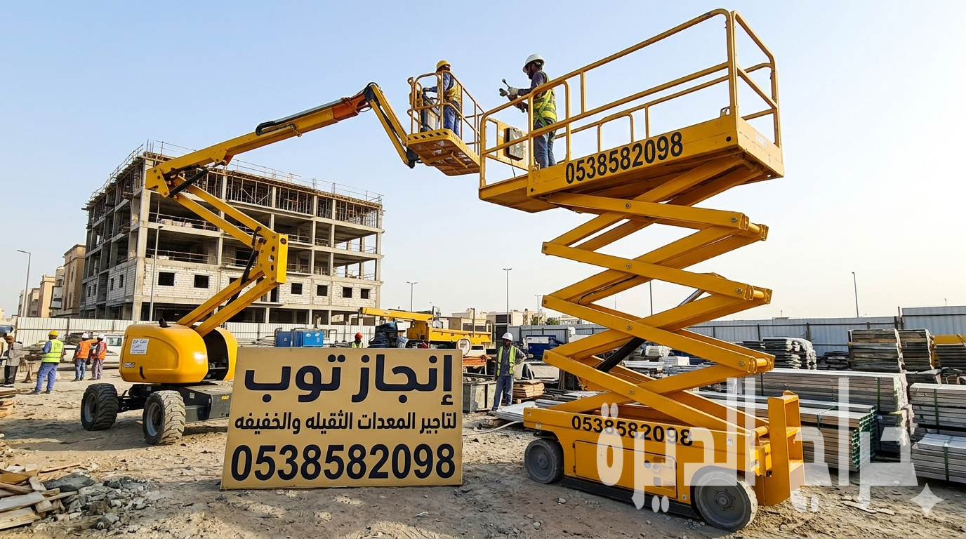 لتاجير المعدات الثقيله والخفيفه سيزرلفت رافعا