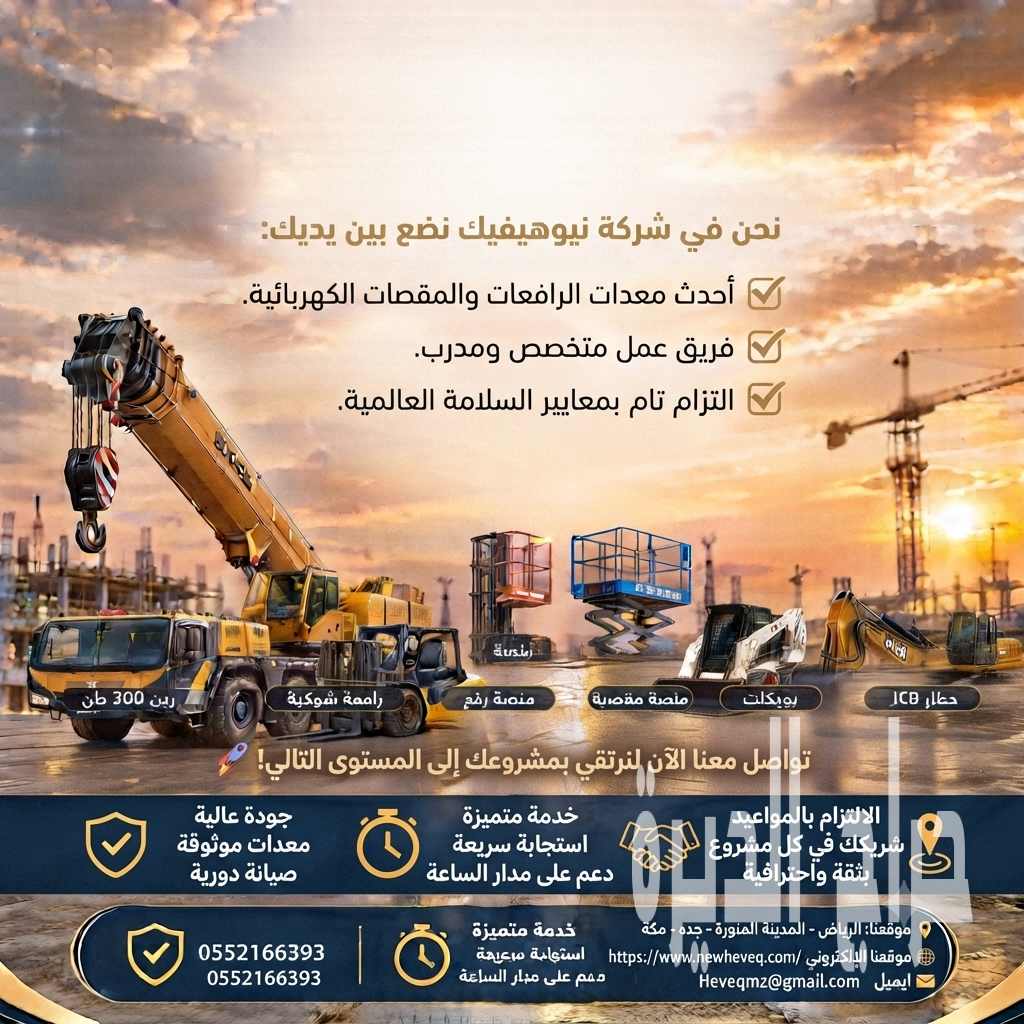 شركة نيوهيفيك للمقاولات وتأجير المعدات الثقيل
